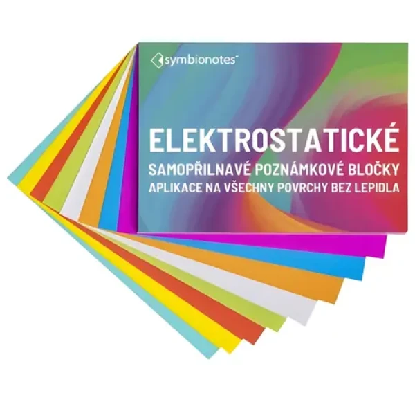 Symbio Symbionotes MIX 7 barev / Elektrostatické poznámkové bločky / 70x100 mm / 100 ks (SYNT70100MIX7100)