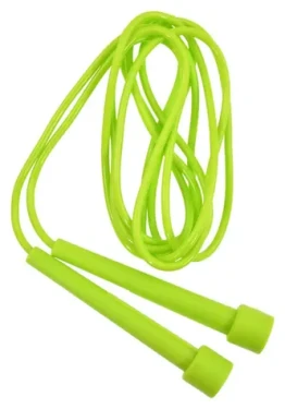LIFEFIT Švihadlo SPEED ROPE 280 cm světle zelené / PVC lano / plastové rukojeti / nastavitelná délka