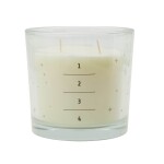 Meraki Vonná adventní svíčka Anjour Pear 560 g, bílá barva, sklo, vosk