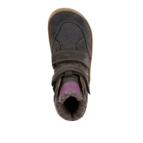 Dětské zimní barefoot boty UP HILL WOOL Dark Gray Froddo G3160262-13 - 29