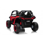 Mamido Elektrické autíčko Buggy UTV KCK 4x4 červené 24V | 800W | 50 kg | EVA | LED | 2,4Ghz | ECO kůže