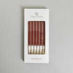 Dortové svíčky ELEGANT bordová 6ks