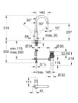 GROHE - BauEdge Umyvadlová baterie, s výpustí, chrom 23093000