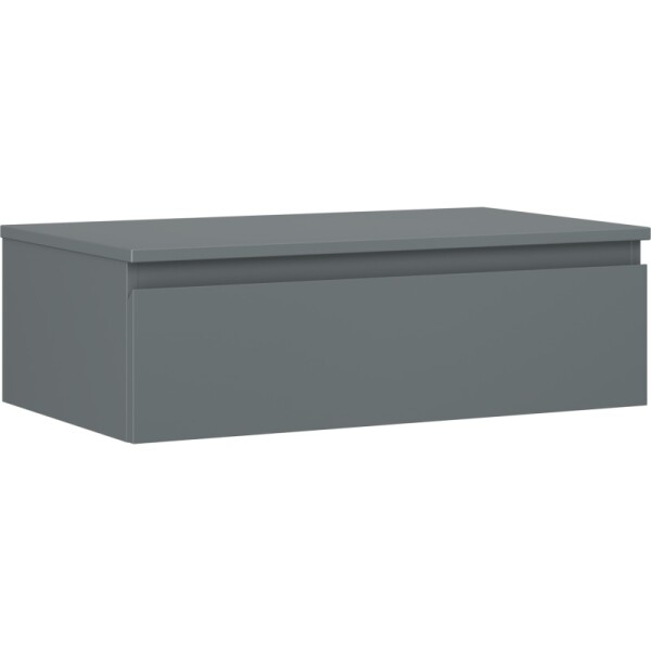 MEXEN/S - Orio koupelnová skříňka pod umyvadlo 80 cm s deskou, 1 šuplík, grafit mat 91A10-08023-1-BFC66