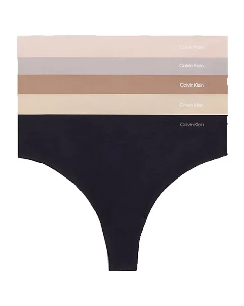 Dámské tanga Calvin Klein QD3556E 5 kusů