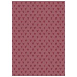 Ib Laursen Balicí papír Desert Rose Hearts – 5 m, červená barva, papír