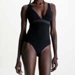 Dámské jednodílné plavky KW0KW02137-BEH - Calvin Klein S