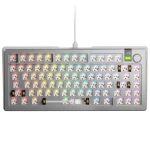Glorious GMMK 3 Pro 75% barebone ANSI stříbrná / herní 75% TKL / USB-C / bez spínačů / ANSI layout / RGB / 1.4m (GLO-KB-GMMK3-PRO-75-BB-W-SIL-US)
