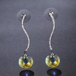 Náušnice Swarovski Elements Tatiana, Barevná/více barev