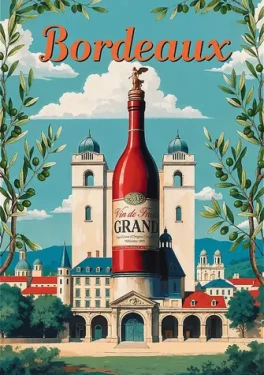 TREFL Puzzle Premium Plus Vintage Posters: Bordeaux, Francie