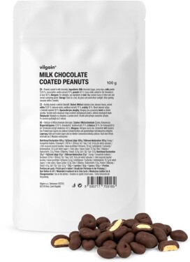 Vilgain Arašídy v čokoládě hořká čokoláda 100 g