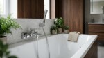 Vanová baterie SAT Brevis bez sprchového setu 150 mm chrom SATBSBRE222 SATBSBRE222