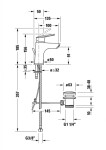 DURAVIT - DuraStyle Basic Umyvadlová baterie s výpustí, FreshStart, chrom N11011001010
