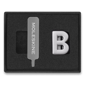 Ozdoba na zápisník Moleskine, písmena abecedy - písmeno B