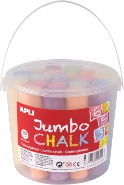APLI APLI, 14855, křídy na chodník, jumbo, 20 ks