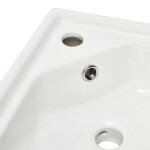 Rohové umyvadlo SAT B-Way 55x38,5 cm otvor pro baterii uprostřed SATBW5538 SATBW5538