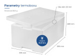 Termoboxy CZ & SK Polystyrenový termobox 35,8L/25kg
