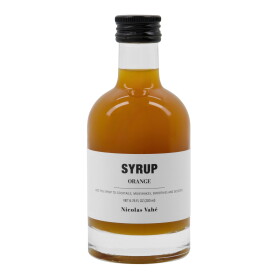 Nicolas Vahé Pomerančový sirup 200 ml, oranžová barva, sklo