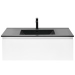 Koupelnová skříňka s umyvadlem SAT B-WAY 99x30x45 cm bílá lesk BWAY100WU4BB BWAY100WU4BB