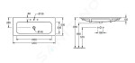 VILLEROY & BOCH - Finion Umyvadlo se skrytým přepadem, 1200x500 mm, s CeramicPlus, alpská bílá 4164CBR1