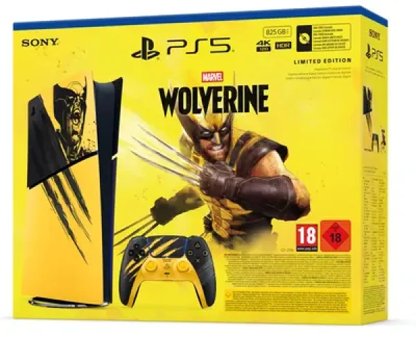 Rozbaleno - PlayStation 5 Digital Edition 825GB (Slim/E-Chassis) – Marvel’s Wolverine Battle Yellow (Limited Edition) / rozbaleno (1000056883.rozbaleno)