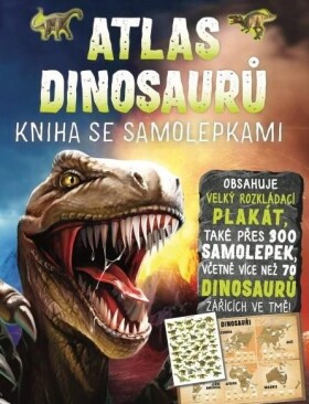 Atlas dinosaurů Kniha se samolepkami