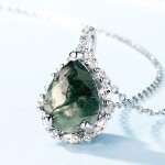 Stříbrný dvojitý náhrdelník Cristy 1 ct MOISSANITE + CERTIFIKÁT, Stříbrná 40 cm + 5 cm (prodloužení) certifikát GRA, hadřík na čištění stříbra, dárková krabička