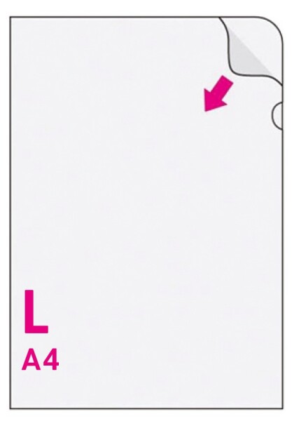Obal L A4 čirý, pomerančový povrch, HERLITZ - 10ks