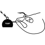 Black Cat Jigová hlava Fire-Ball černá - 200g,Black Cat Jigová hlava Fire-Ball černá - 200g