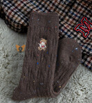 Magnetis ponožky YN5042 Medvídek melanžový černá univerzální