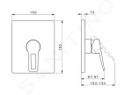 HANSA - Twist Sprchová baterie pod omítku, chrom 89859085