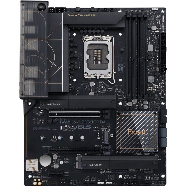 ASUS ProArt B660-CREATOR D4 / B660 / LGA 1700 / 4x DDR4 / PCIEx16 / 1x GLAN / ATX (90MB19F0-M0EAY0)