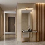 Koupelnové nástěnné LED svítidlo SWE044-1W 60cm GOLD OSW-20144