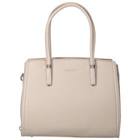 Elegantní dámská koženková kabelka na rameno Miraya, tmavě béžová