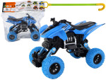 Mamido Terénní autíčko s tlačnou tyčí Quad XC modré