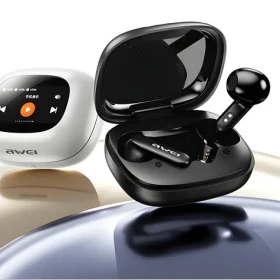 Awei TP97TWS černá / Bezdrátová sluchátka / Bluetooth 5.4 / dokovací stanice (TP97)
