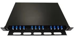 Lanview optický ODF panel výsuvný 1U / Patch panel / LC duplex / SM OS2 / 24 vláken / 12 portů (LVO-101015)