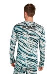 Pánské merino tričko s dlouhým rukávem ICEBREAKER Mens 200 Oasis LS Crewe POW AOP, Snow Aop velikost: L