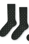 Ponožky k obleku - se vzorem 056 grafit 39-41