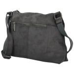 Trendy dámská koženková crossbody kabelka Kosta, tmavě šedá