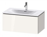 DURAVIT - L-Cube Umyvadlová skříňka 40x82x48 cm, 1 zásuvka, lesklá bílá LC613702222