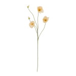 Bloomingville Umělá květina Poppy Nature 110 cm, krémová barva, plast