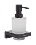 HANSGROHE - AddStoris Dávkovač mýdla s držákem, matné sklo/černá mat 41745670