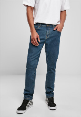 Slim Fit Jeans střední indigo vyprané