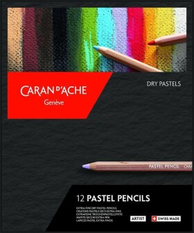 Caran d'Ache, 788.312, sada uměleckých suchých pastelů v tužce, 12 ks