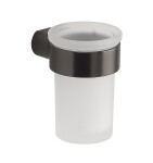Gedy - PIRENEI sklenka, mléčné sklo, gun metal PI1081