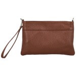 Módní dámská kožená mini crossbody kabelka Kaliopi, hnědá