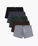 Boxerky Atlantic 5SMH-002 A'5 S-2XL grafitově černošedá S