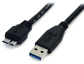 StarTech kabel USB-A - Micro-USB B černá / Kabel / USB 3.0 / 5 Gbps / 0,5 m (USB3AUB50CMB)