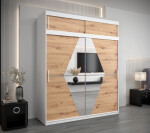 Šatní skříň Abi Bo s nástavcem Barva korpusu: Dub artisan, Rozměry: 250 cm, Dveře: Dub artisan